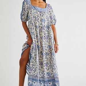 Spell the Gypsy Folk Song Square Neck Dress